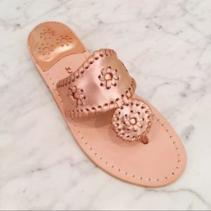 Jack Rogers Sandals Rose Gold